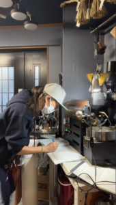 ブレンドのテストをしています