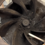 焙煎機の排気管中